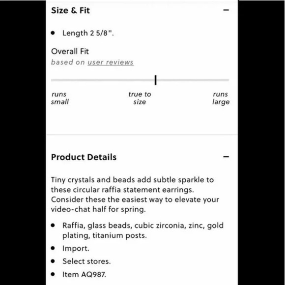 NWT J. Crew Raffia Sparkle Earring - Picture 4 of 4